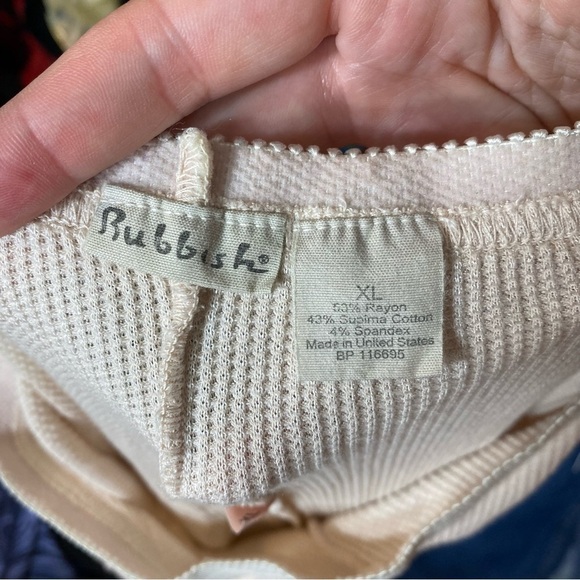 Rubbish Tan Long John Waffle Knit Layer Pants XL Tan - Picture 5 of 5